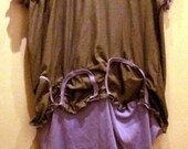 Lavender Sage Funky Tee tunic upcycled recycled