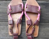 Sale Previously 165.00 Authentic Mui Mui Prada Made In Italy Summer Sandal Leather Size 5.5