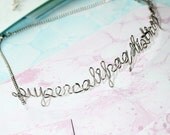 Supercalifragilisticexpialidocious Necklace - Silver Wire Word Novelty Gift