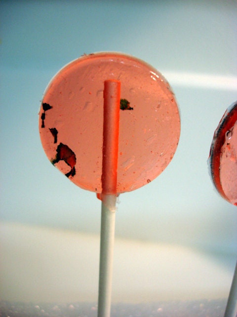 Strawberry Basil Lollypops- One Dozen(12)
