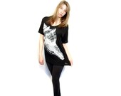 Shell print summer slouchy Tee