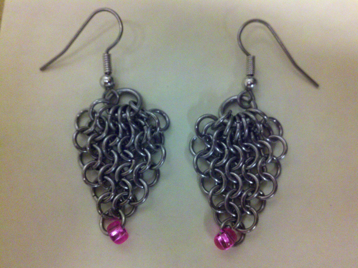 Stainless Steel Chain Maille Earrings