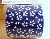 Japanese Fabric Tape Cherry Blossom Sakura Blue