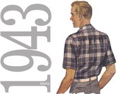 40s Shirt Vintage Sewing Pattern 38 40 Chest Simplicity 1961