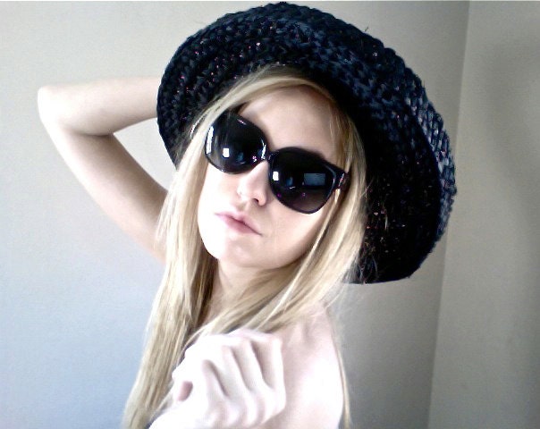 STUNNING vintage floppy yet structured hat price REDUCED was 64 dollars
