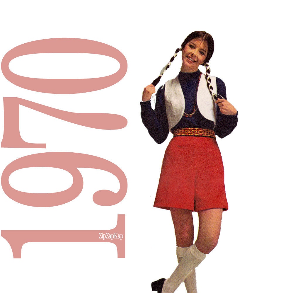 70s Vest Culottes Vintage Sewing Pattern 32 Bust Simplicity 8921 UNCUT FF NOS