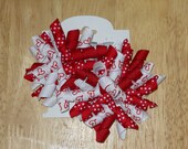 Valentine's Day Hair Bow Set - Heart and Dot Korkers