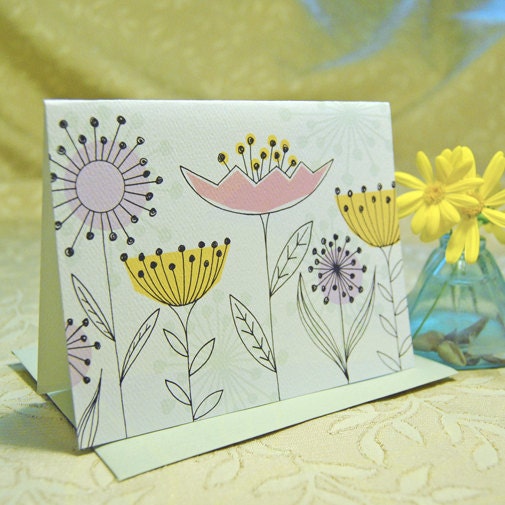 Mod Floral Notes
