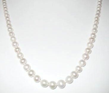 Graduated Pearl Choker Necklace