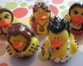 Rock Band Blingin Rubber Ducks Complete with Groupies Singer, Drummer, 3 Hangers on