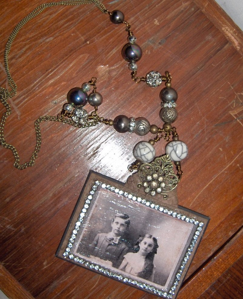 Friends  Vintage Assemblage Necklace