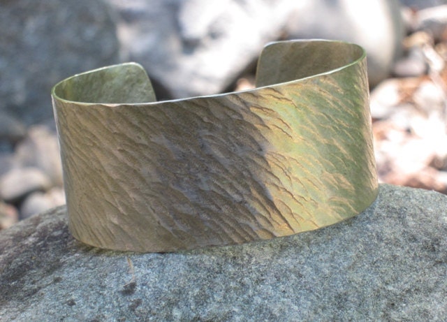 Distressed White Copper Cuff