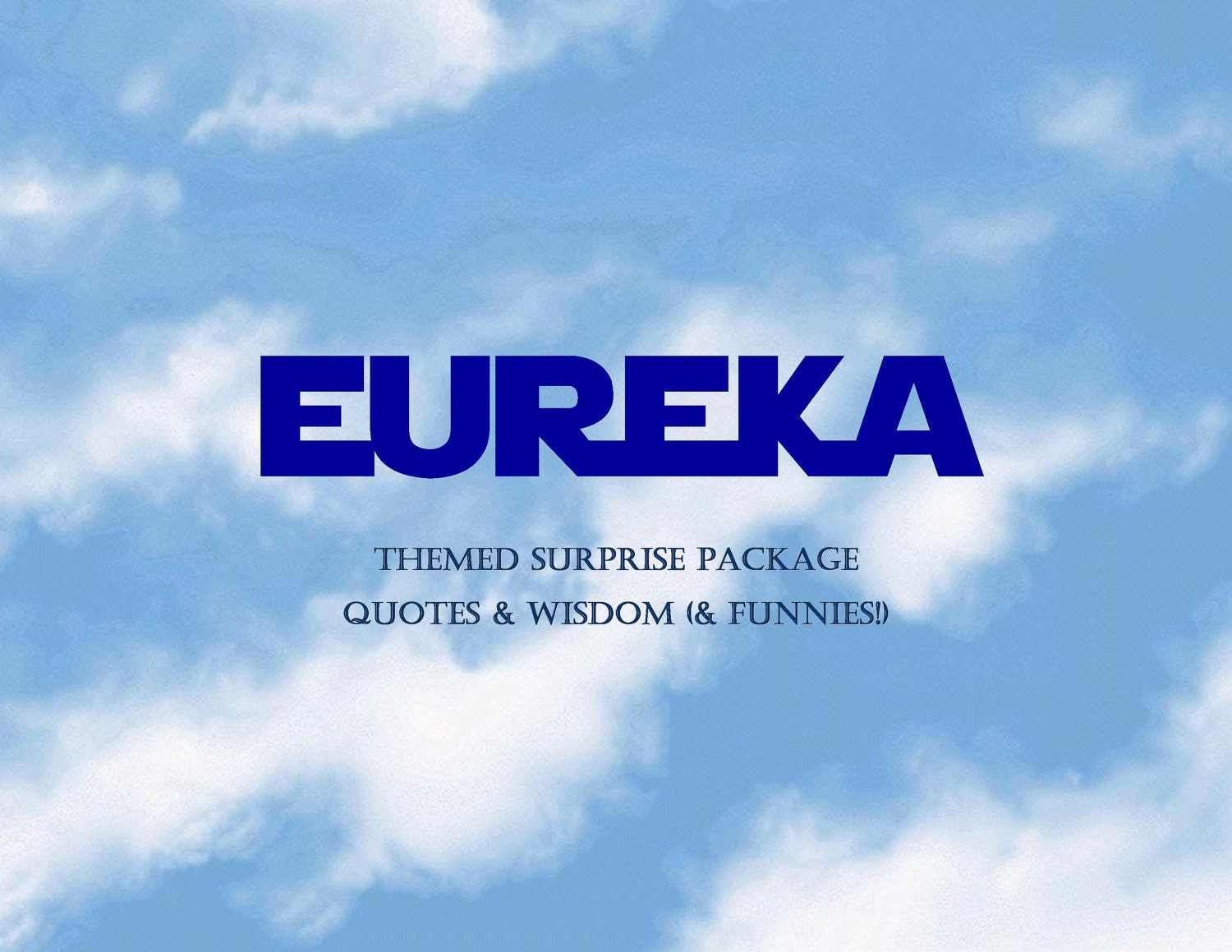 Eureka Surprise Package - Itty Bitty Teeny Tiny Gift - Sci-Fi Inspired Present for people who love Eureka