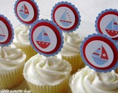 Sailboat Cupcake Toppers