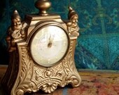 Antique Gnome Mantle Clock