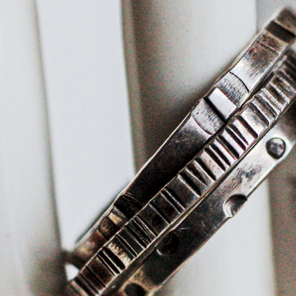 Unisex Sterling Silver Ring Stack of 3