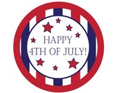 July 4th Stickers, Party Stickers, Party favor stickers, Simply Sweetness Sticker Labels Set of 24 Il_170x135