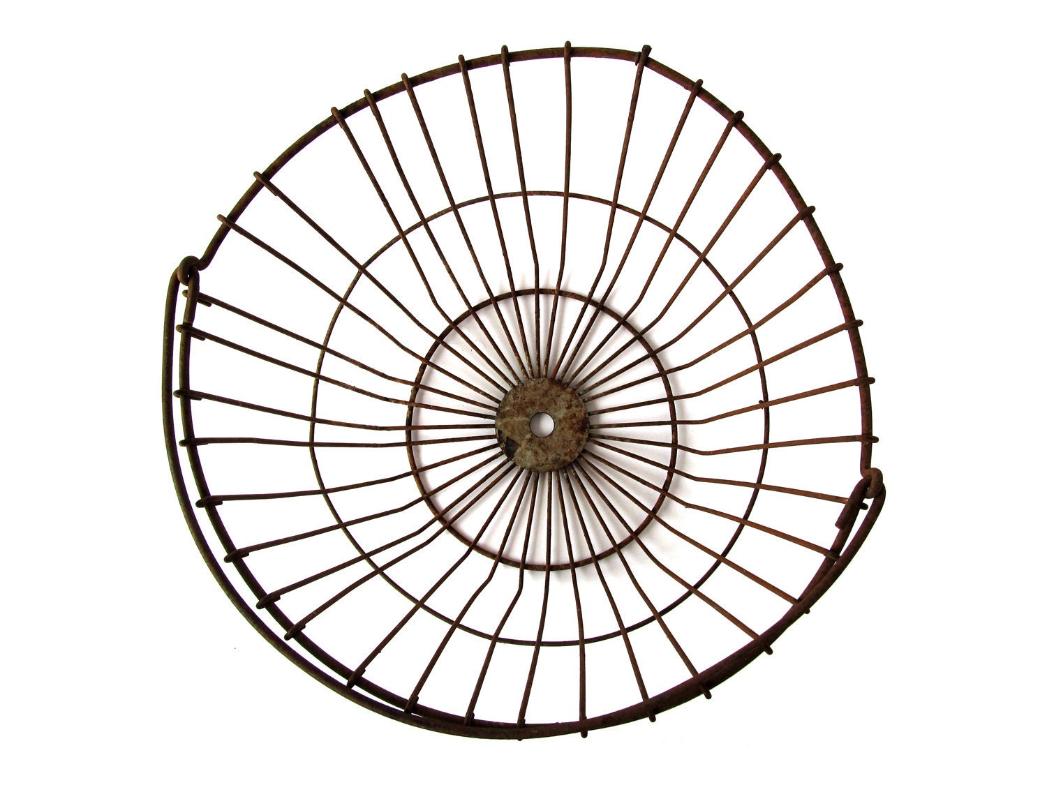 Vintage EGG BASKET Metal