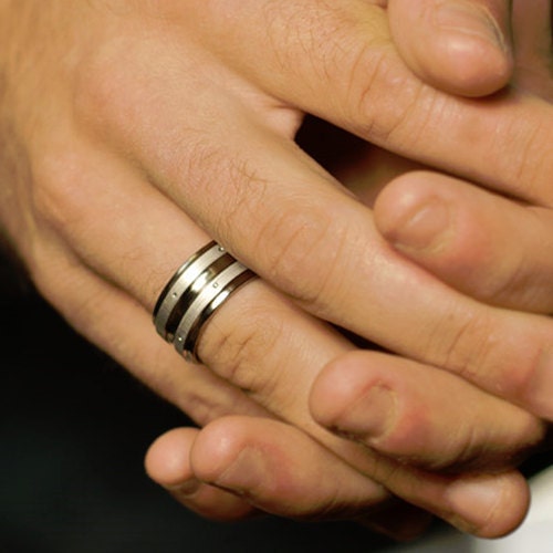 Titanium Wedding Ring "Double Koenig"