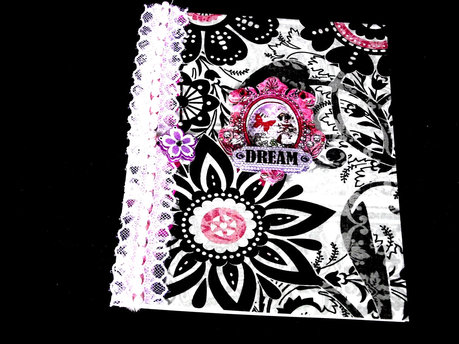 Dream Card With Lace Flower design