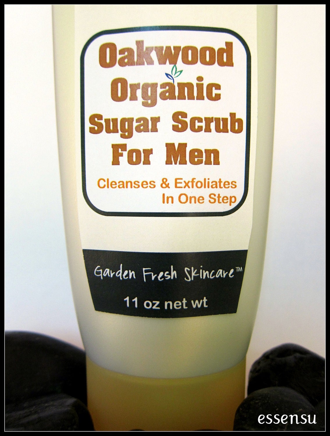 Oakwood Organic Men's Exfoliating Sugar Body Scrub - 11 oz Vegan