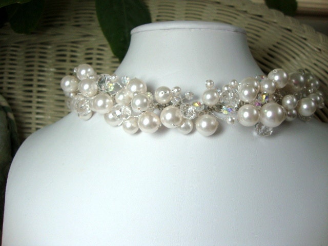 Pearl and Crystal Princess Necklace