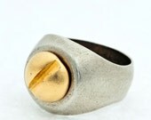 Bolt Signet Ring