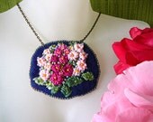 Honey I Love You Embroidered Necklace