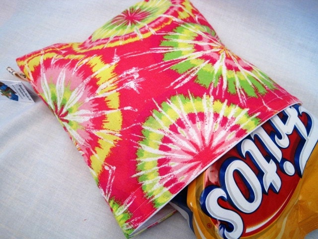 Pink Tie Dye Large Wet Storage Bag, Reusable