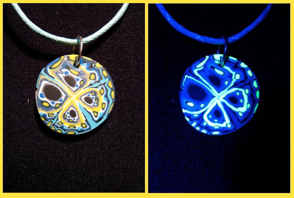 Butterfly Blacklight Pendant