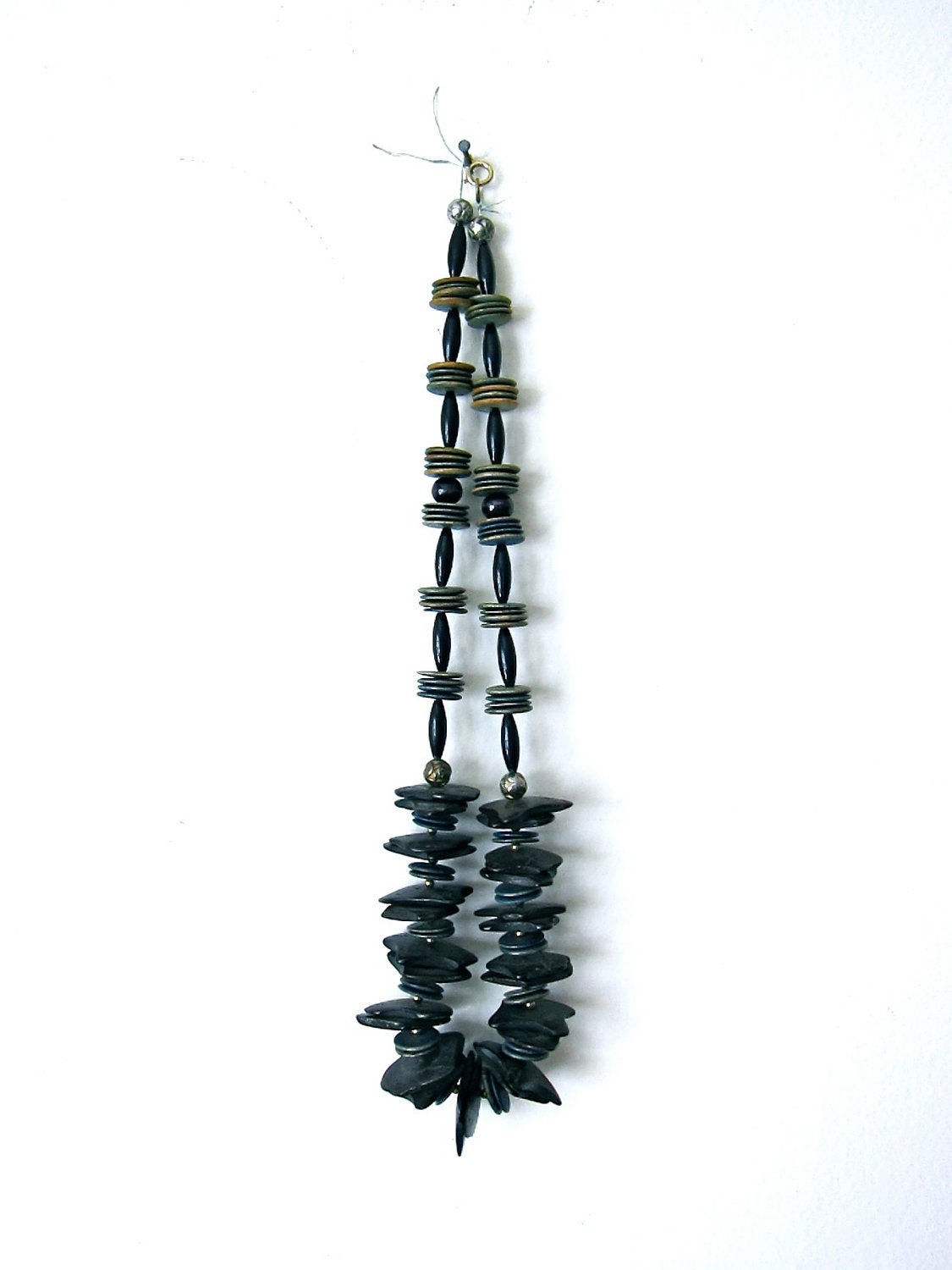 Black and Green Wooden Necklace