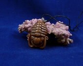 Chocolate Trilobite Necklace - Handmade Fossil Inspired Jewelry