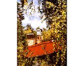 October in Koprivshtitsa  (An Original  Landscape Painting on Canvas) 24 x 15 inches