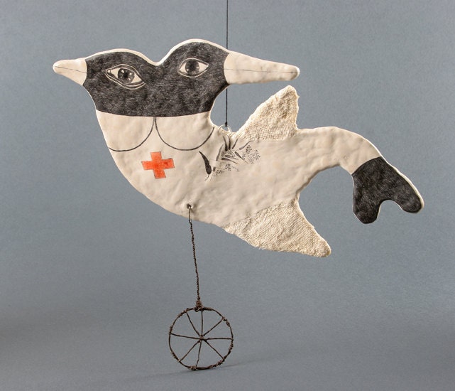 Bird Nurse - OOAK Art Object