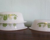 Vintage Glasbake Casserole SET OF THREE