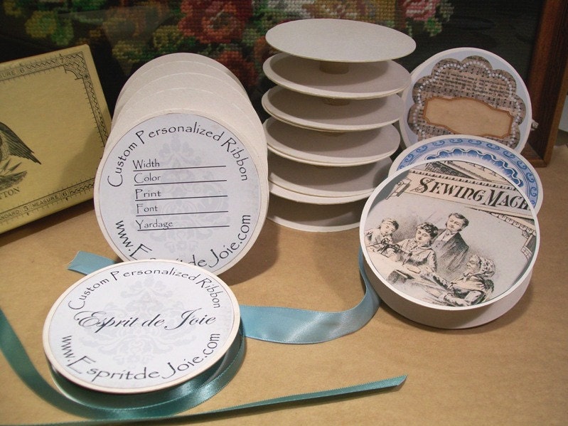 NEW Empty Ribbon Reels-Spools for your ribbons, laces, and trims - Set of 50 Spools
