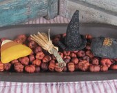 Halloween Bowl Fillers, Witch, Cat,  Candy Corn, Witches Broom