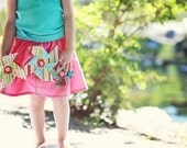 Girl's Pinwheel Cotton Twirl Skirt... Sizes 12/18M through 10