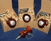 Set of 4 Celtic Wine stoppers.   Wedding party gift set.