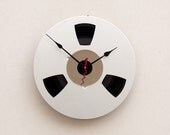 Recycled Aluminum Magnetic Tape Reel Clock