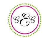 Personalized Monogram Thank You Note Cards
