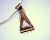 Boulder Opal and Sterling Silver Pendent