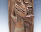 St Paschal Baylon, Patron / Blesser of Cooks and Kitchens: Handmade Statue