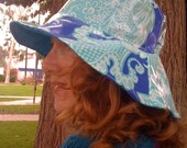 RAINHAT: Lapis & Aqua Paisley - Medium
