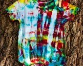 Tie Dye Organic Cotton Onesie - REED -  Size 3 to 6 Months