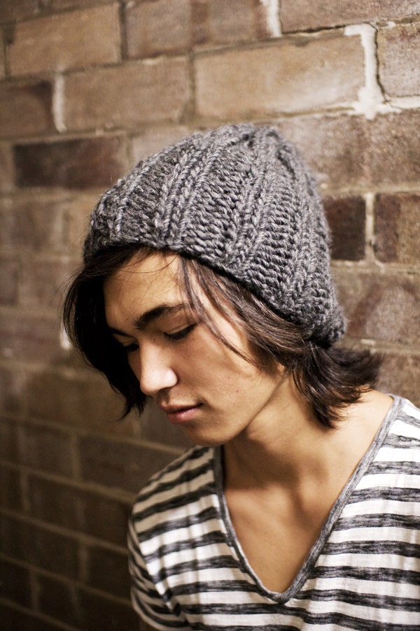 Slouchie Beanie LEARN TO KNIT Knitting Kit
