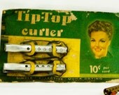 1940's Solo Invisible Curlers and Tip Top Curlers on Original Cards