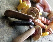 the rose canary-- pretty beaded necklace-- handmade by thebeadedlily on etsy