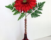 Gerbera Daisy in Glass Vase