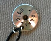 Unisex Stamped Carpe Diem Pendant